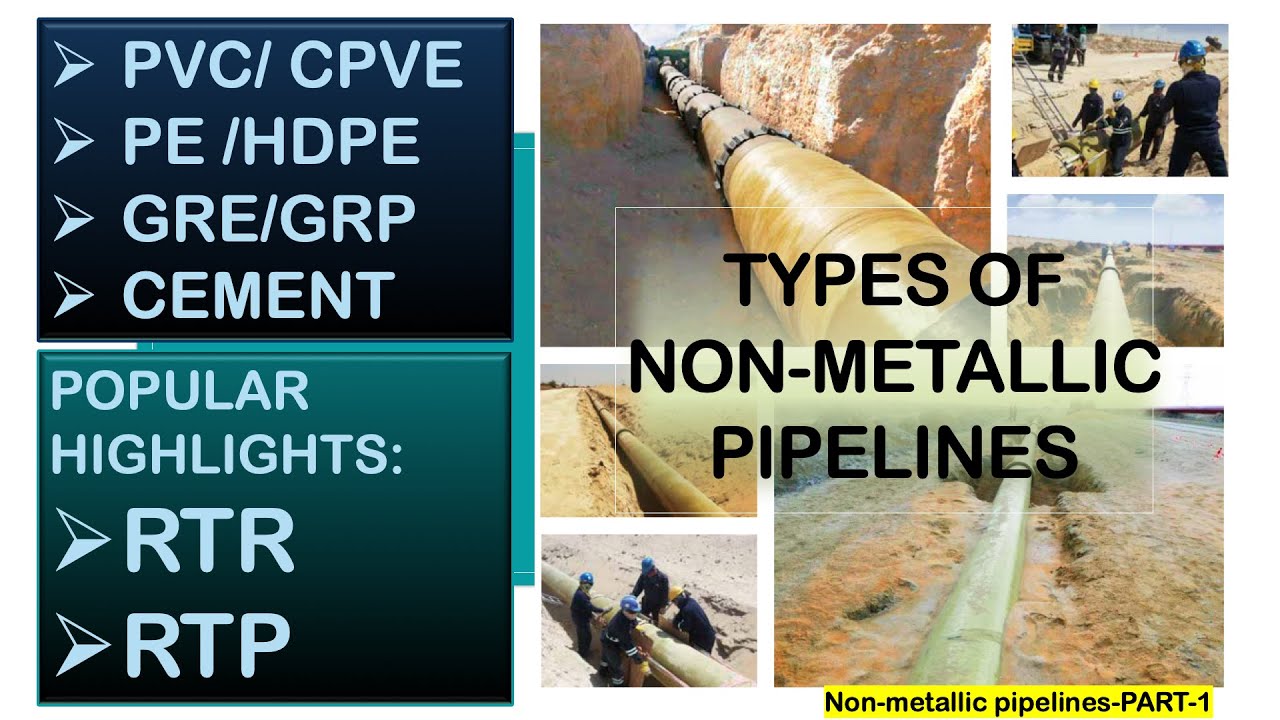 Types Of Non Metallic Pipes || Popular Highlights RTR