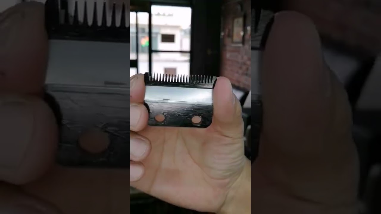 c&oacute;mo afilar cuchillas de m&aacute;quina para cortar cabello💈💥 T&eacute;cnica s&uacute;per f&aacute;cil #barberia #barbershop 🇨🇴
