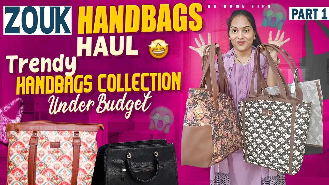 Zouk Office bags 🤩👌|| Hand bags Haul || Good quality affordable Bags||Zouk hand bags || Rs home tips
