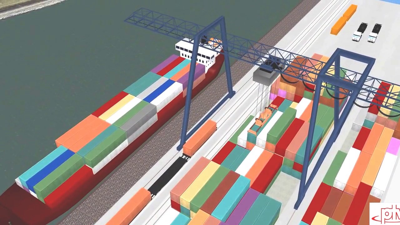 container handling at the port