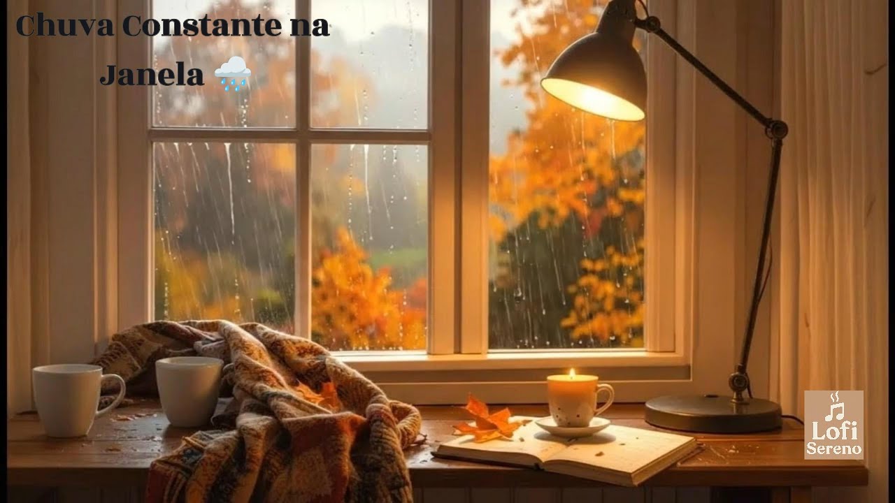 Chuva Constante na Janela 🌧️ Constant Rain on Window