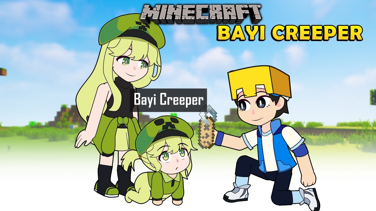 Mamat & Creeper Punya B4Y1- Animasi Minecraft