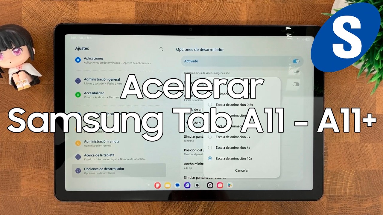 Como Activar el Modo Desarrollador y Acelerar la Samsung Tab A11 y A11 Plus - Samsungizate