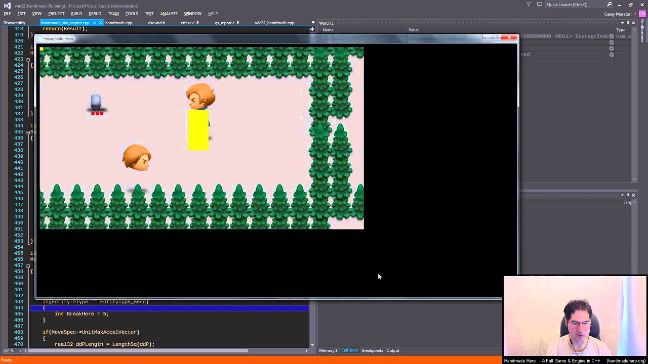 Handmade Hero Day 075 - Conditional Movement Based on Step Heights