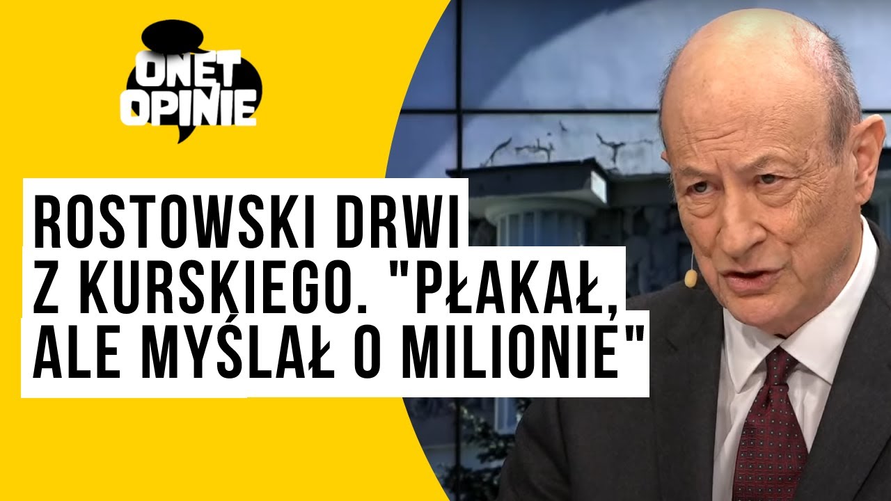 Rostowski drwi z Kurskiego. "Płakał, ale myślał o milionie"