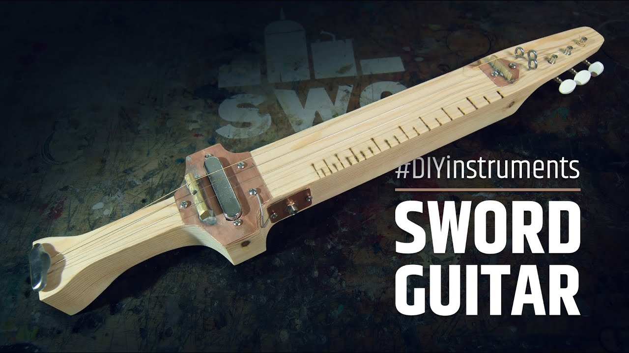 Making a steampunk sword which is also an electric lap steel guitar