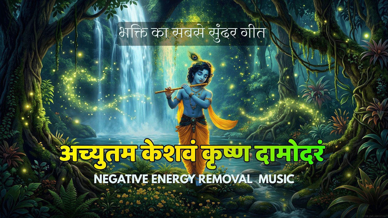 🔴 LIVE: अच्युतम केशवं कृष्ण दामोदरं 🌸 | Morning Peaceful Krishna Bhajan | Positive Energy