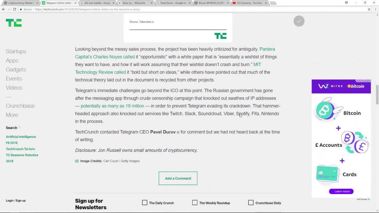 Telegram ICO Cancelled !