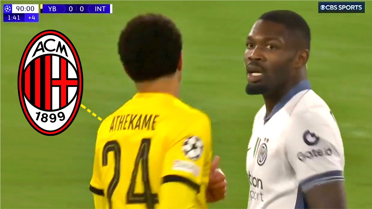 Zachary Athekame vs Inter in The Champions League | MILAN TARGET | ALL ACTIONS 🇨🇭