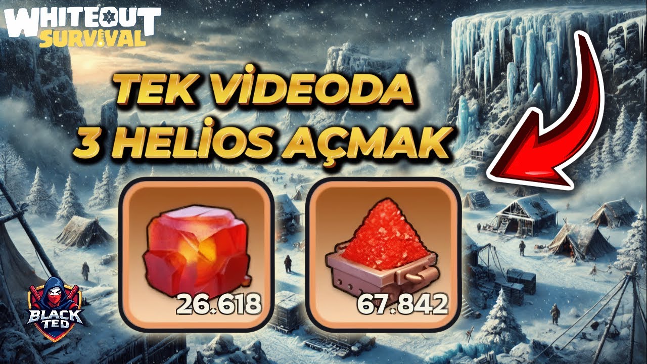 HAYATIMDA BÖYLE BİRİKİM GÖRMEDİM !  - 15 DAKİKADA 3 HELİOS AÇTI  - WHİTEOUT SURVİVAL