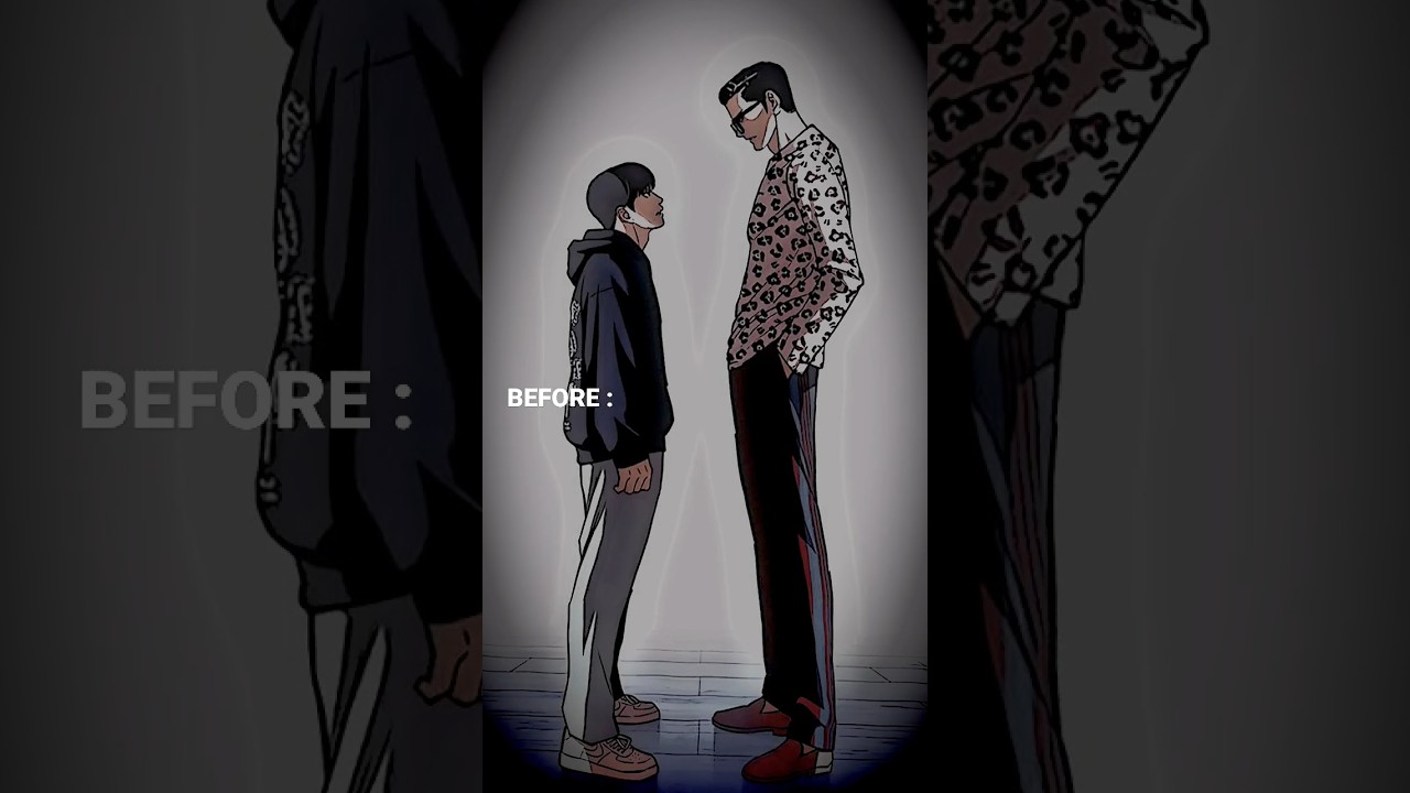 Daniel height ✨ before and after gun's training 🔥 #lookism #shorts