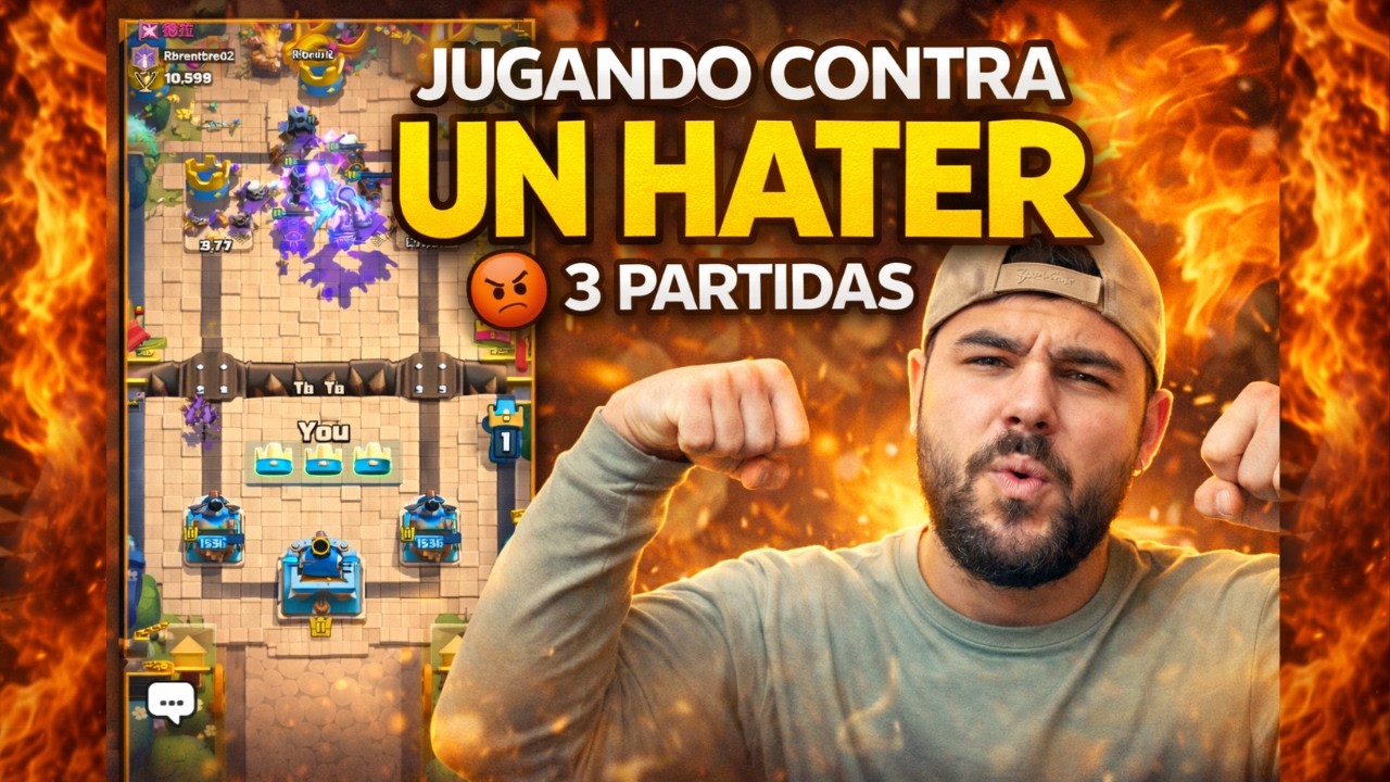 ¡Un HATER me retó… y esto fue lo que pasó en 3 partidas! 🔥