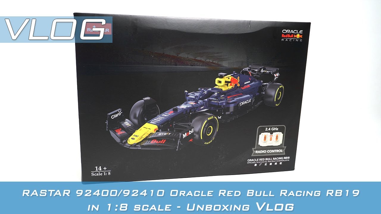 RASTAR 92400/92410 Oracle Red Bull Racing RB19 in 1:8 scale - Unboxing Vlog