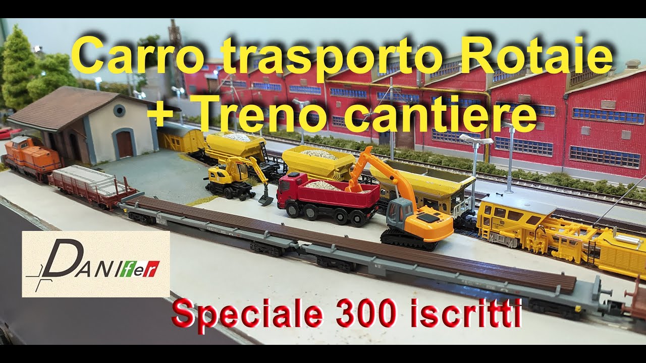 Treno Trasporto Rotaie + Treno cantiere
