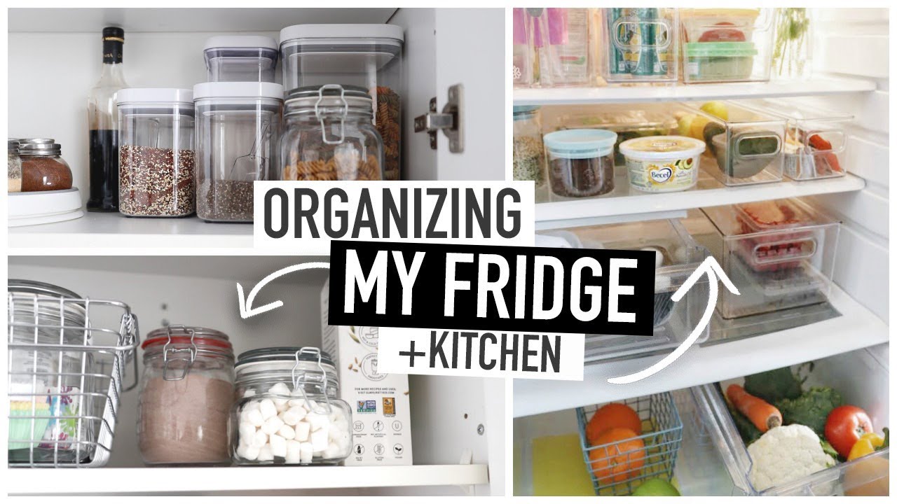 ORGANIZING MY FRIDGE | + Kitchen & Pantry