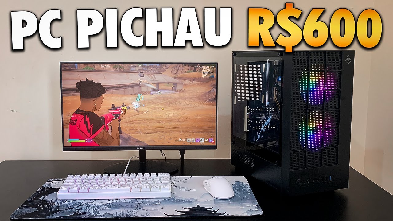 ESSE &Eacute; O PC GAMER MAIS BARATO DA PICHAU COM PLACA DE V&Iacute;DEO QUE RODA ROBLOX, FREE FIRE, MINECRAFT...