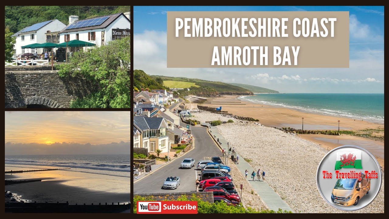 Touring the Pembrokeshire Coast, Amroth Bay in the motorhome