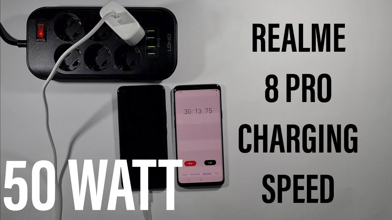 Realme 8 Pro 50 Watt Charging Speed Test