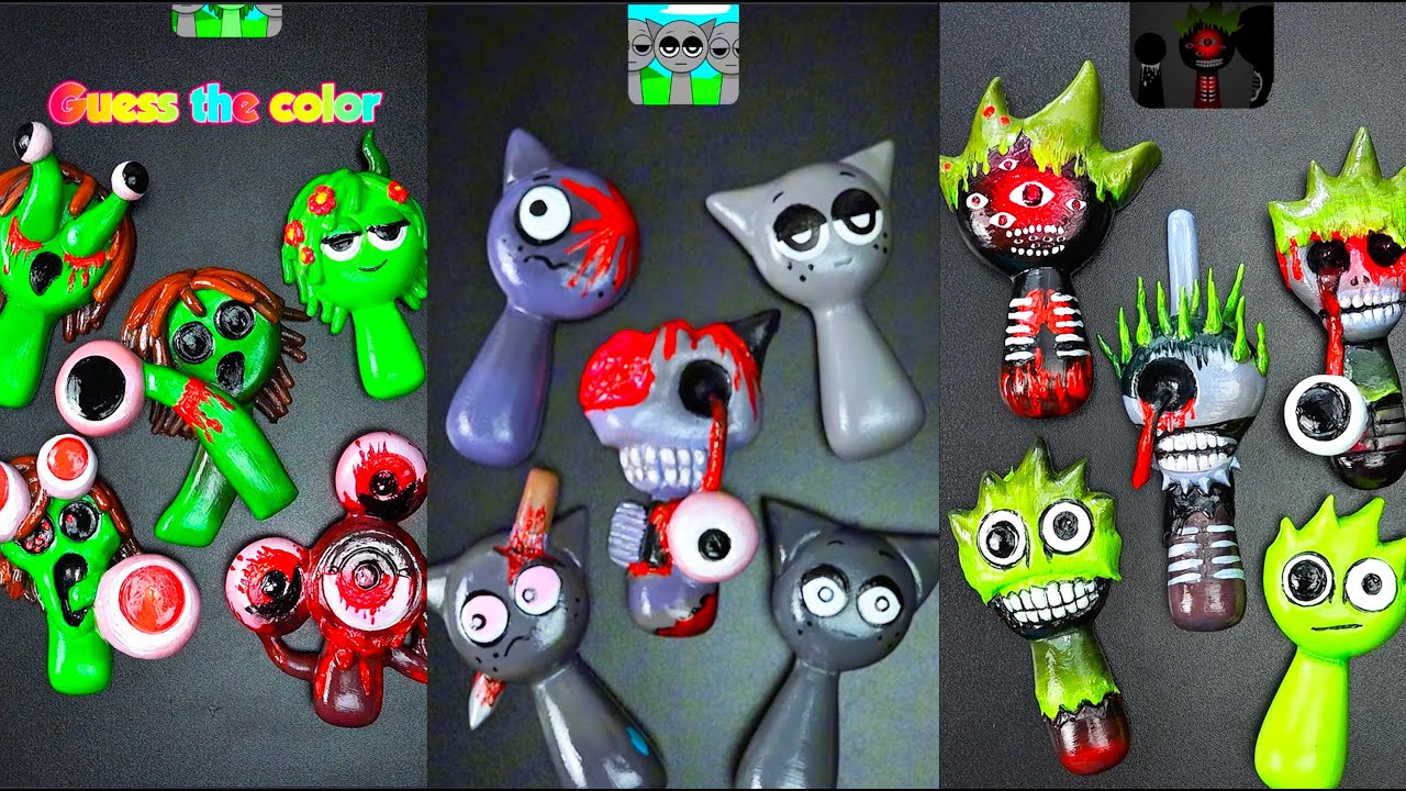 Guess the Mixed Colors Challenge Collection| Sprunki Horror squishy incredibox Phase 1-19 #sprunki