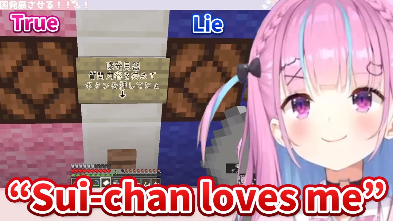 Aqua asks the Lie detector 