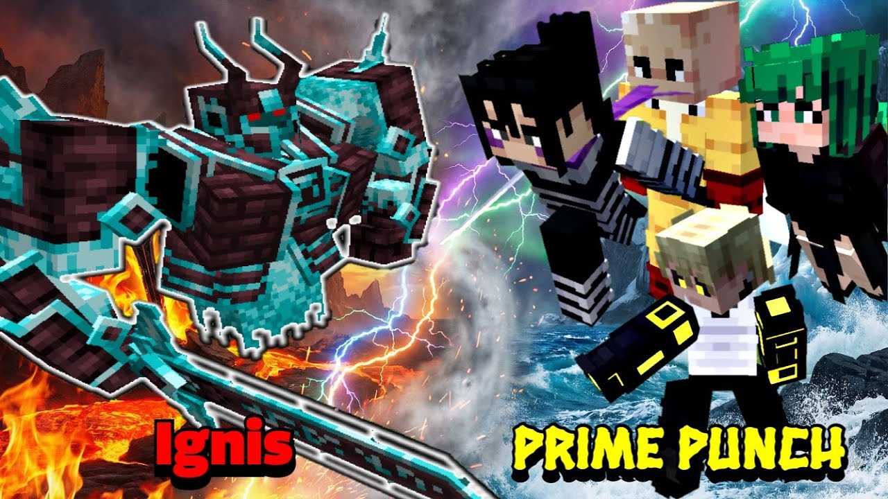 Ignis VS Prime Punch | Minecraft |Mobs Battle