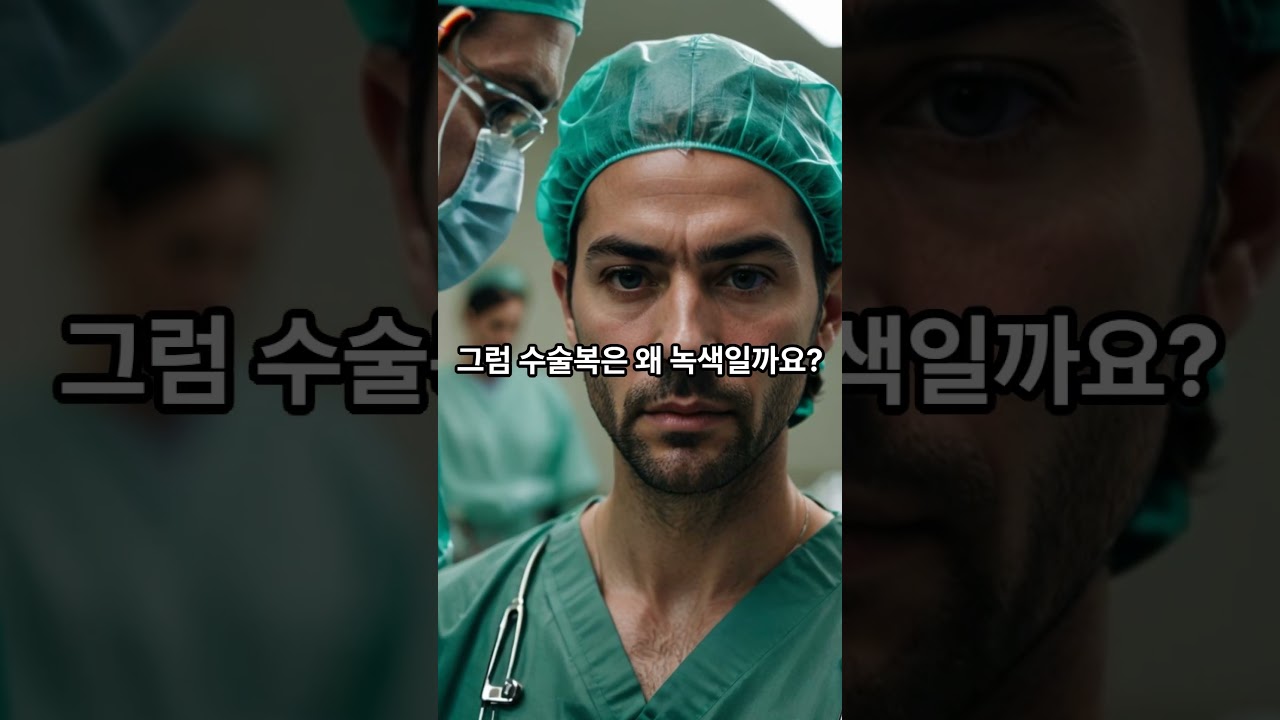 의사가 흰색 가운과 녹색 수술복을 입는 이유 12 #지식 #상식 #1분상식 #의사 #수술복