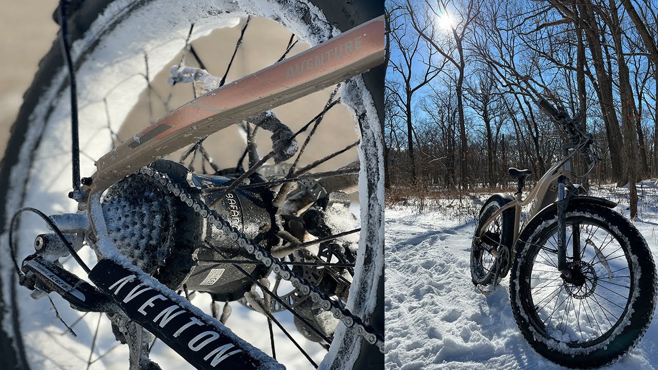 Батарея Aventon Aventure в холодную погоду