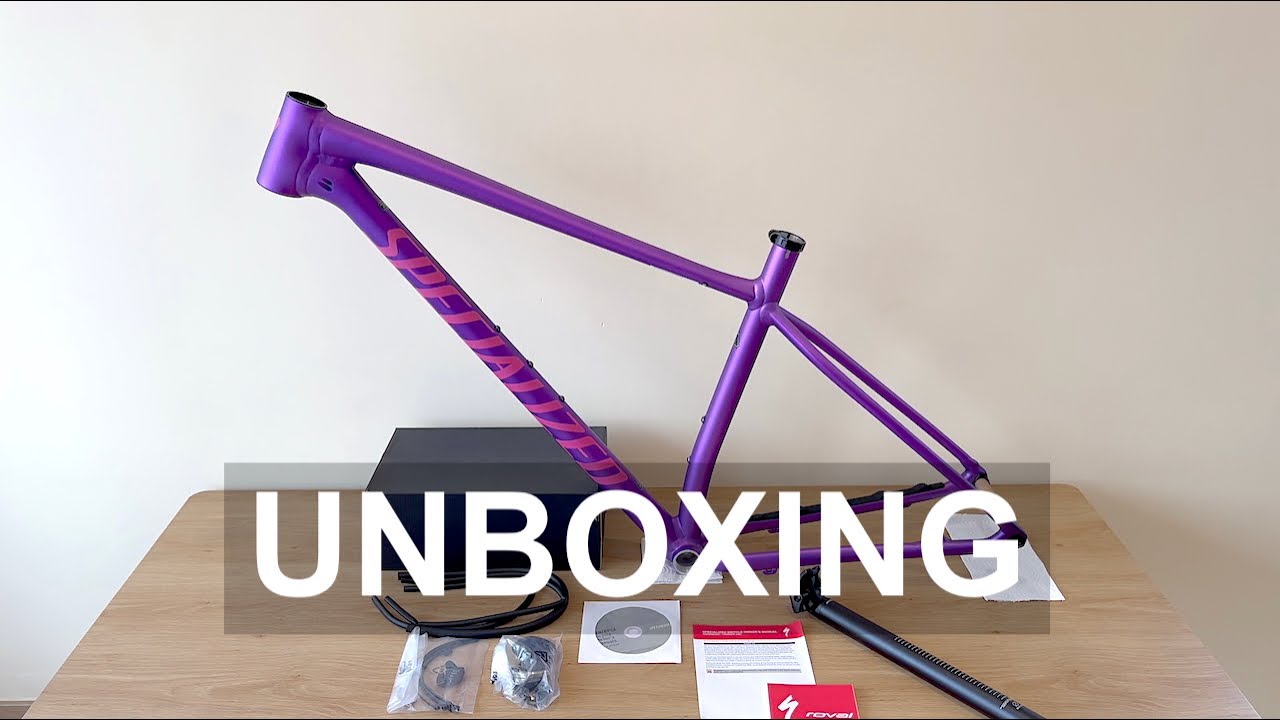 Specialized 2025 Chisel Hardtail Frameset (L, Purple) - Unboxing and Weight (4K)