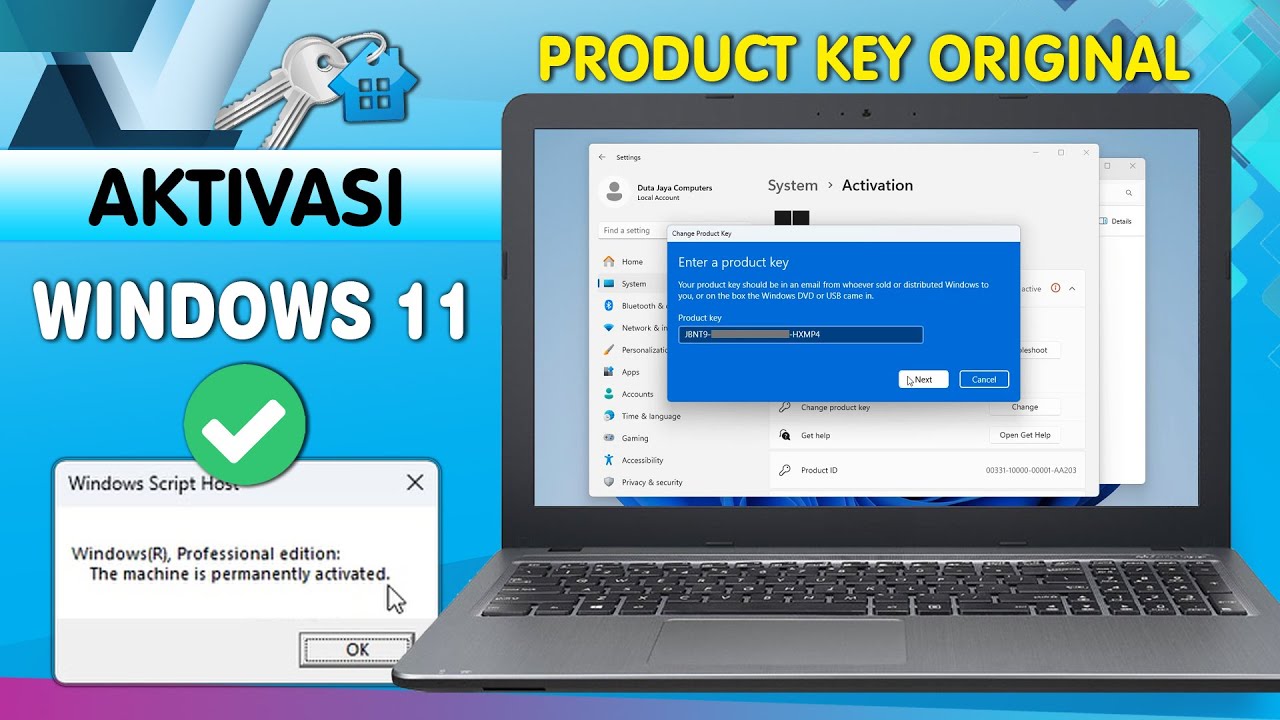 Cara Aktivasi Windows 11 Pro | Enterprise | Home | Home Single Language | Education | Permanen