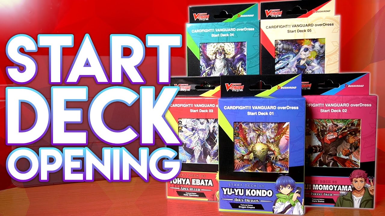 English Start Decks are HERE (overDress SD1-5 Opening) || Cardfight!! Vanguard
