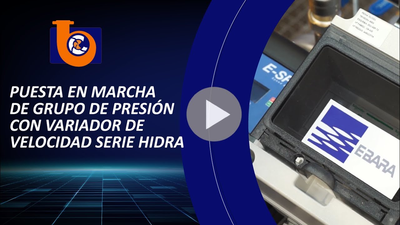Sistema de presión constante - puesta en marcha - Ebara