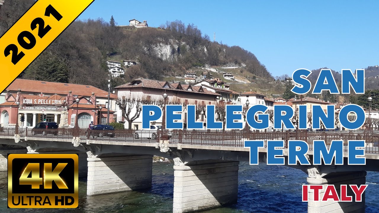 [4K] San Pellegrino Terme, Italy | 2021 | Walking Tour & Travel | Guide 🎧 Binaural Sound