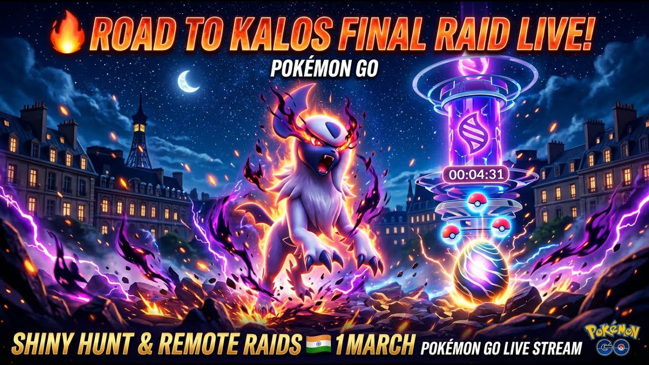 🔥 Pokémon GO LIVE: Road to Kalos Final Day | Legendary Raids, Shiny Hunt & GO Pass Rewards! 🇮🇳