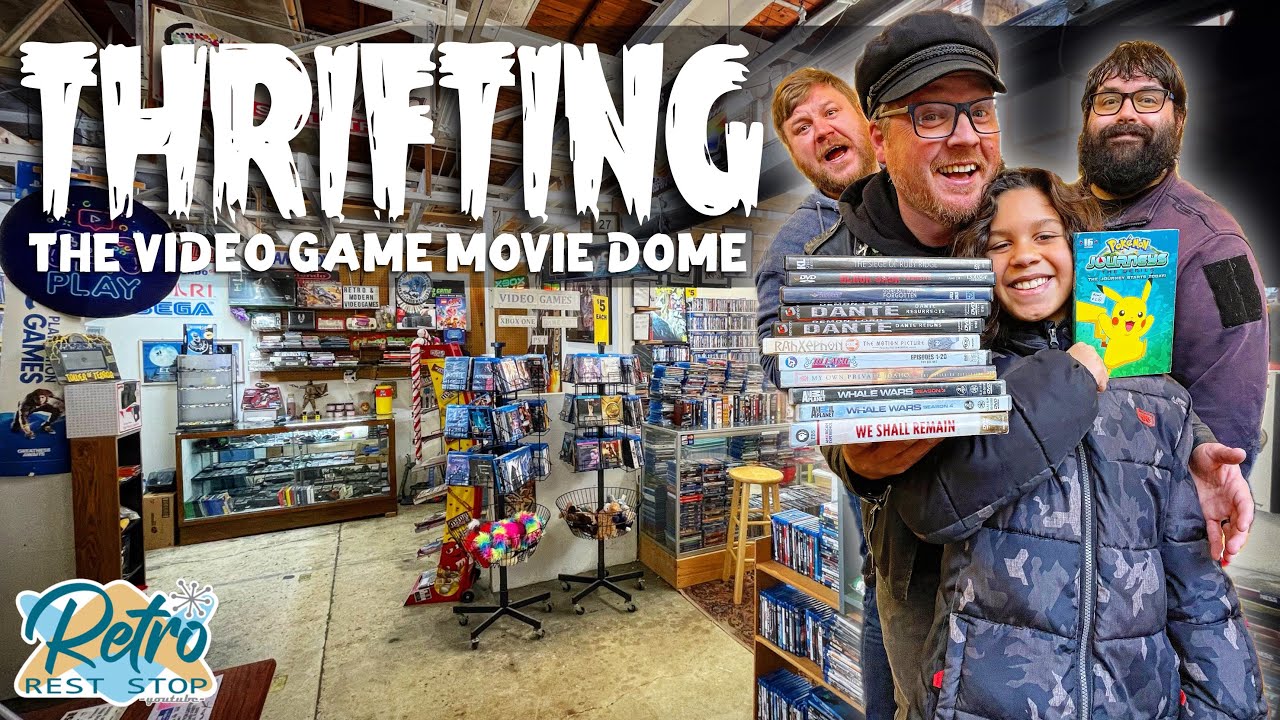 Thrifting For Movies At The Video Game Movie Dome & Fensty’s Flea Market | Physical Media Collecting