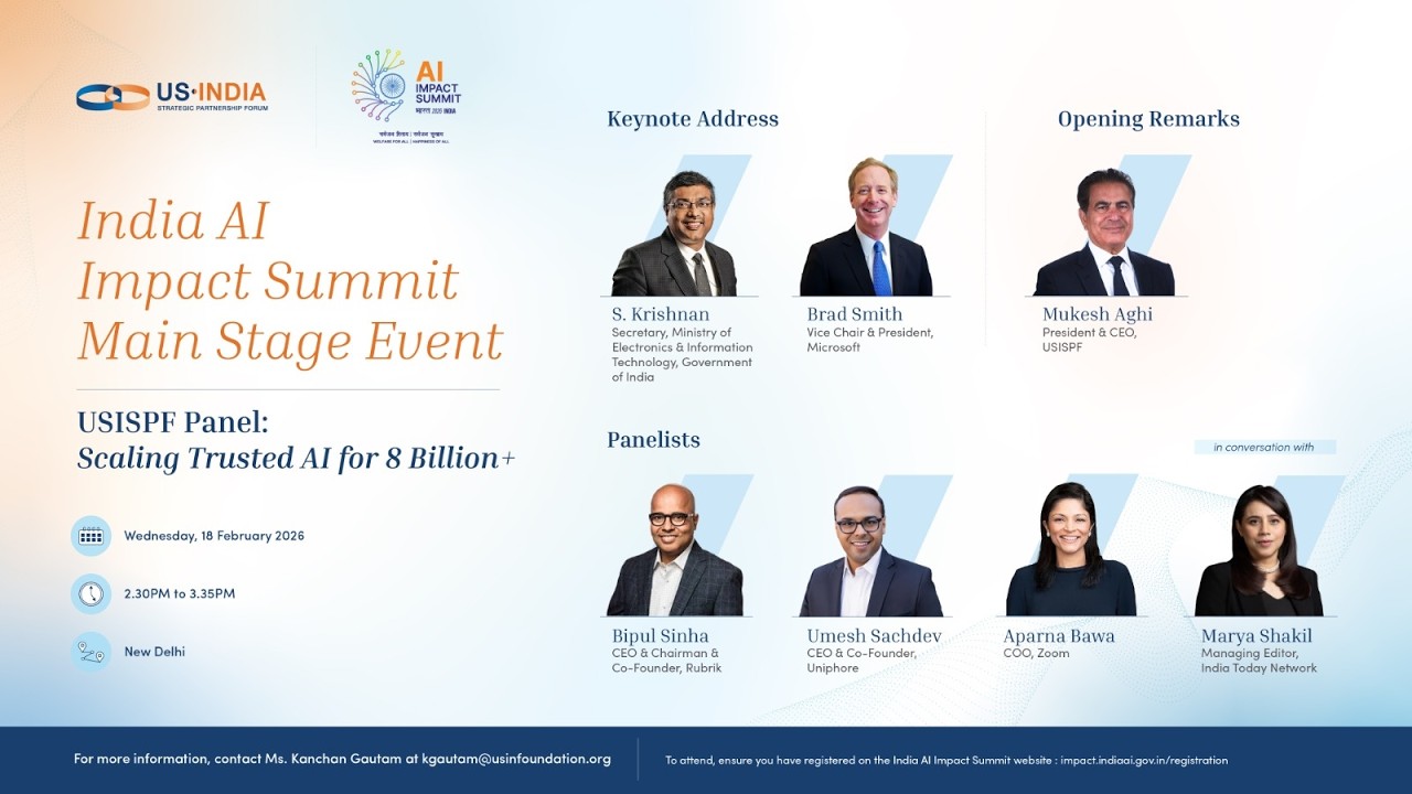 USISPF Dialogue at India AI Impact Summit 2026 | Bharat Mandapam