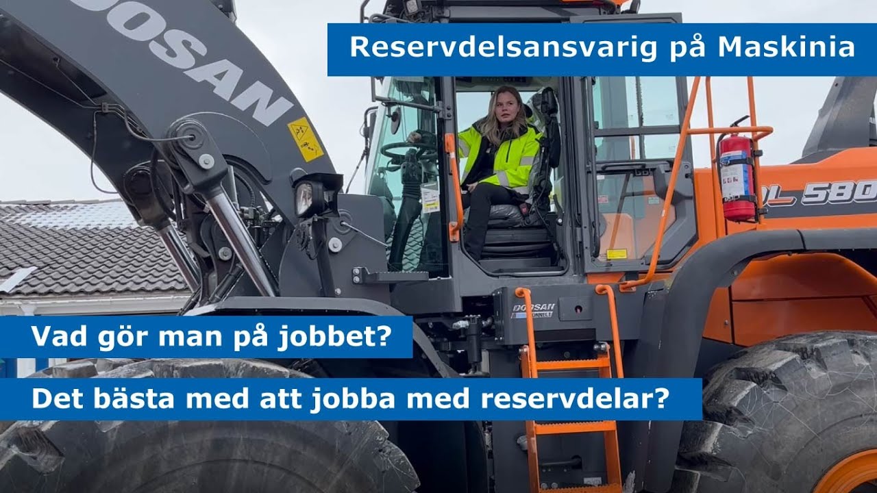 Vi &auml;r Maskinia: Reservdelsansvarig Rebecka Ericson