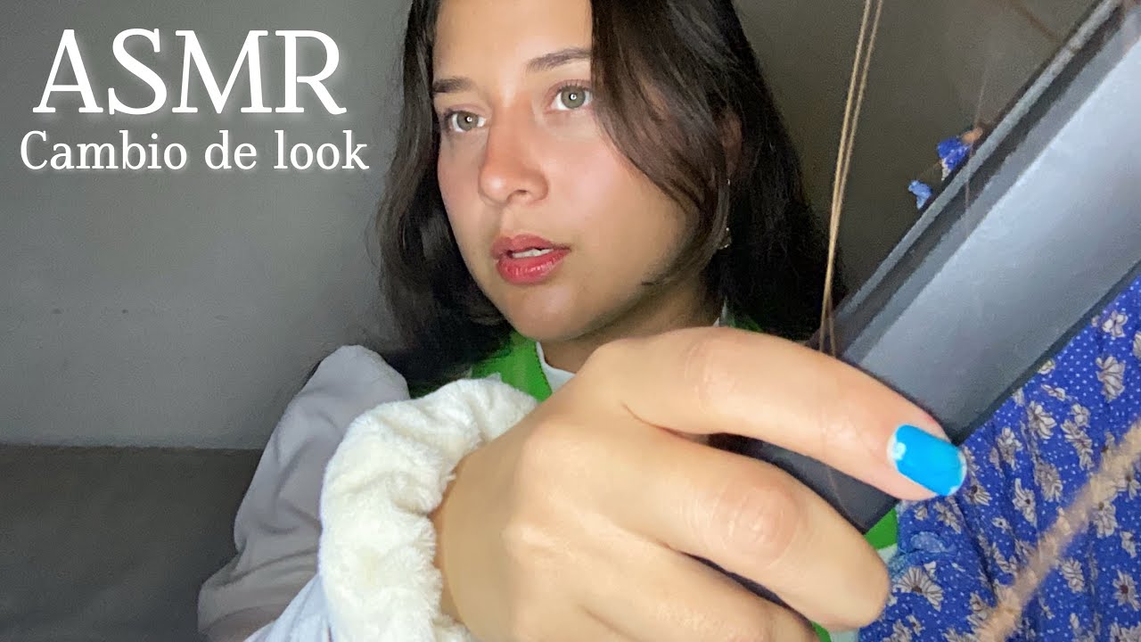 ASMR cambio de look roleplay | Skin Care, Maquillaje, Outfit , Cepillado y Manicure 💅🏻💄