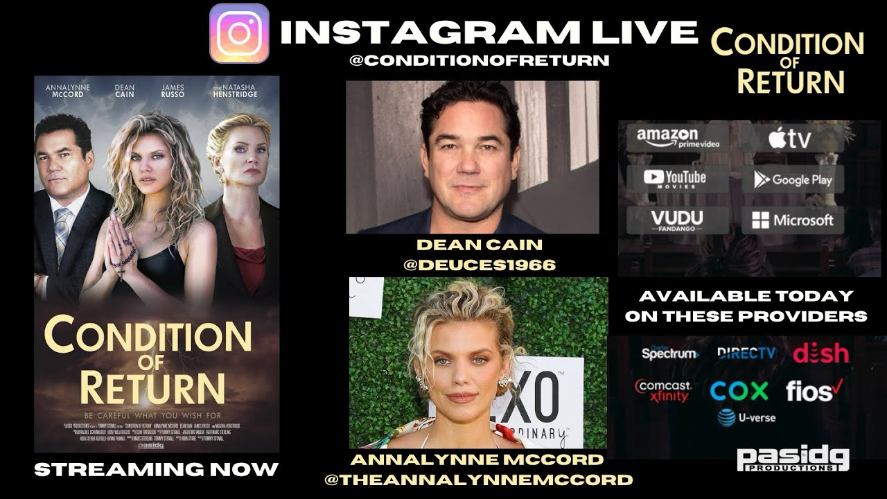 Co-Stars Dean Cain & AnnaLynne McCord discuss new film ‘Condition of Return’