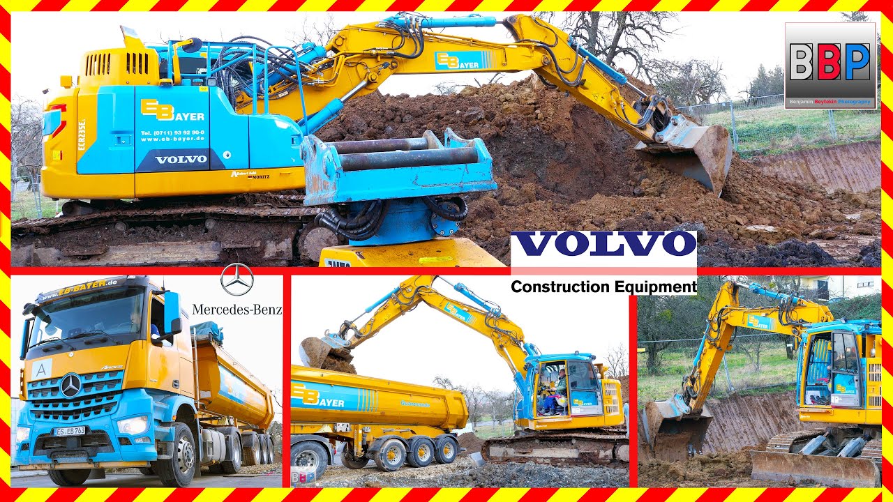 Volvo ECR235E, Mercedes-Benz AROCS, Winnenden, 2024. #1