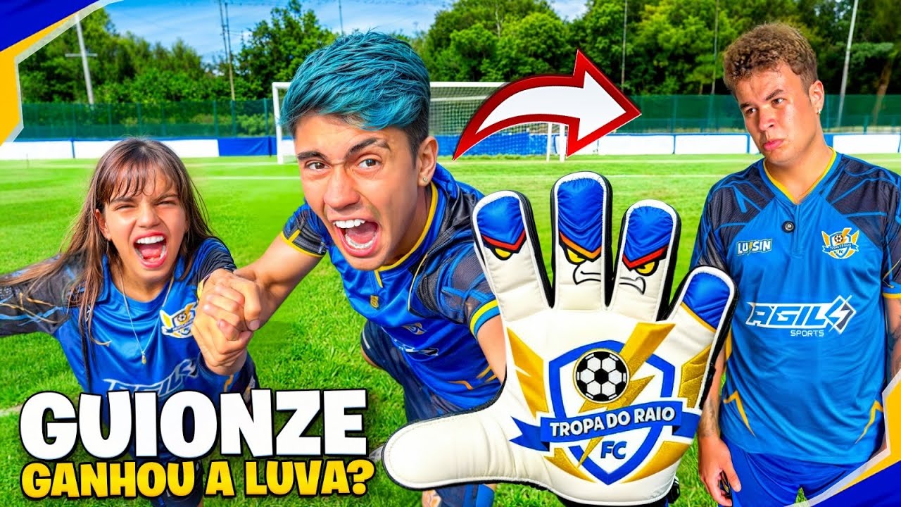 O GUIONZE QUER AS NOVAS LUVAS DE GOLEIRO DA TROPA DO RAIO! *ele perdeu?