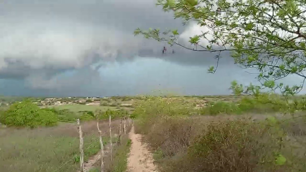 Uma hora antes da chuva na nossa varzinha 