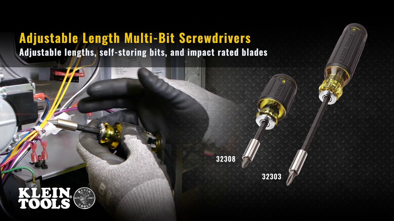 Multi-Bit Adjustable Length Screwdrivers: 14-in-1 and 8-in-1 Stubby (32303/32305)