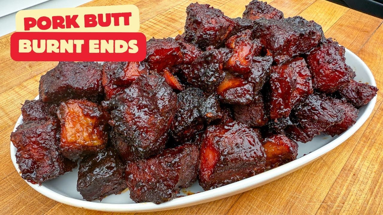 Pork Butt Burnt Ends | Easy Smoked BBQ Recipe with Sweet & Sticky Glaze