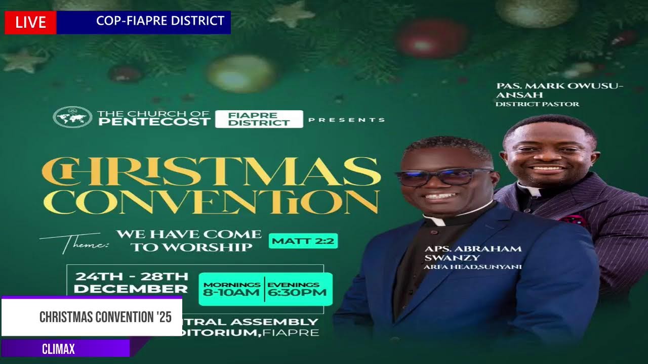 CHRISTMAS CONVENTION '25 (CLIMAX) || FIAPRE DISTRICT || 28-12-2025 ||