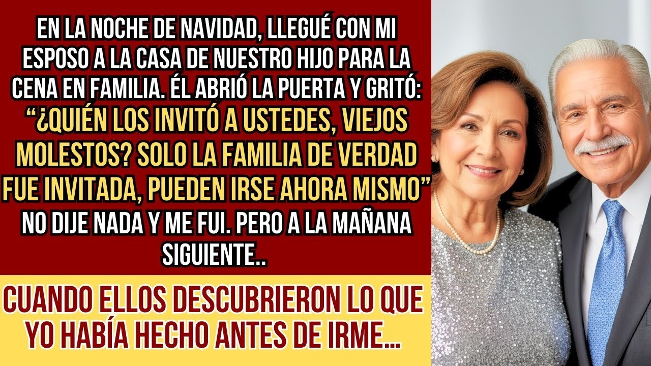 HISTORIAS REALES  En la cena de Navidad en casa de mi hijo, nos llamó viejos molestos y nos echó…