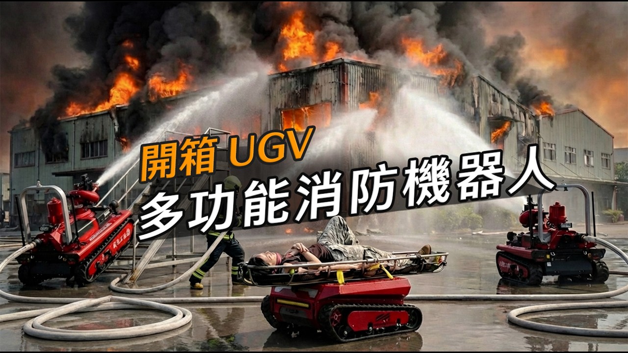 【軍情+】EP.35 開箱地表最硬 能赴湯蹈火的地面載具-消防機器人