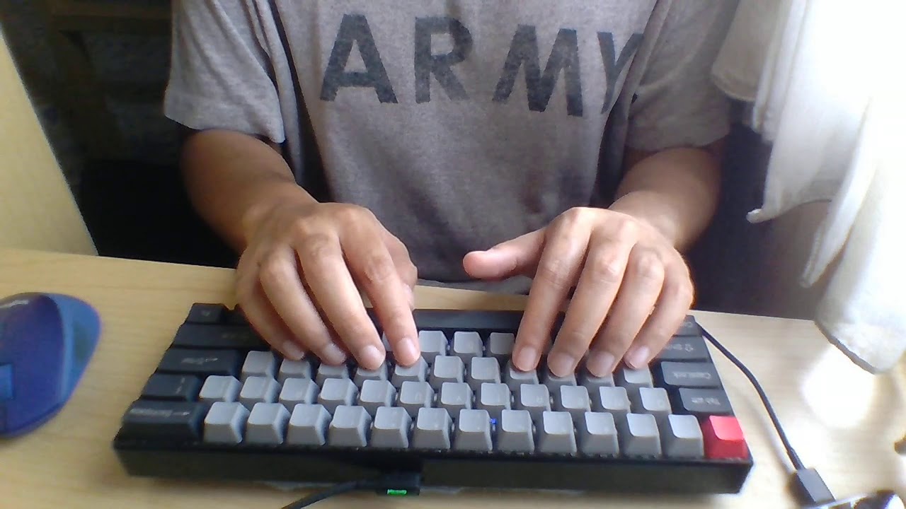 Royal Kludge RK61 + Lubed Kailh Pro Burgundy (sound test)