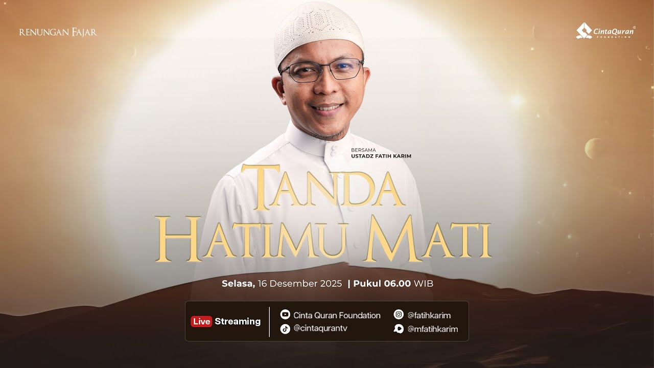[LIVE] Tanda Hatimu Mati | bersama Ust. Fatih Karim