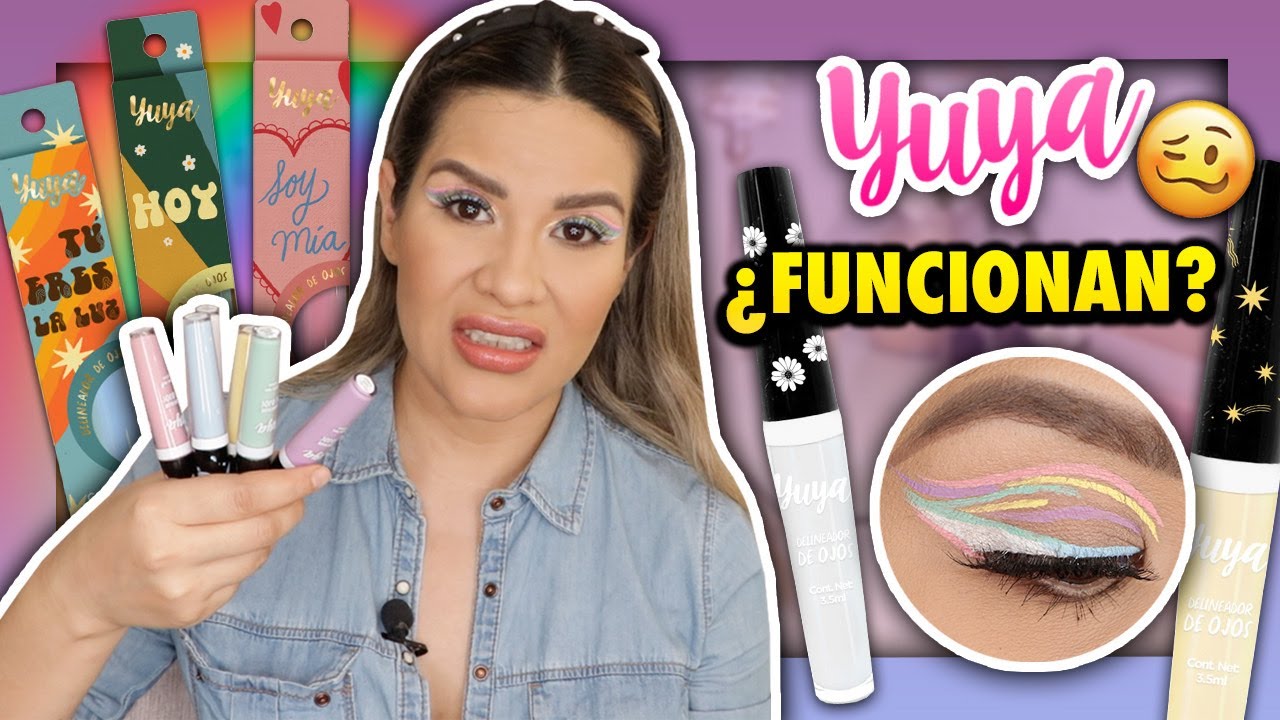 Yuya Nuevos Delineadores de Colores 🤔  mh  ¿ me funcionaron  ? | Mytzi Cervantes