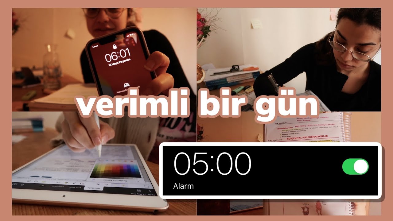 sabah 5’te uyanıp ders çalıştım • ders çalışma günlüğüm 6 (tıp fakültesi)